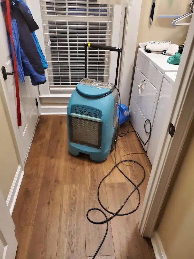 Commercial dehumidifier deployed for Flood Damage Cleanup in Spanish Fort
